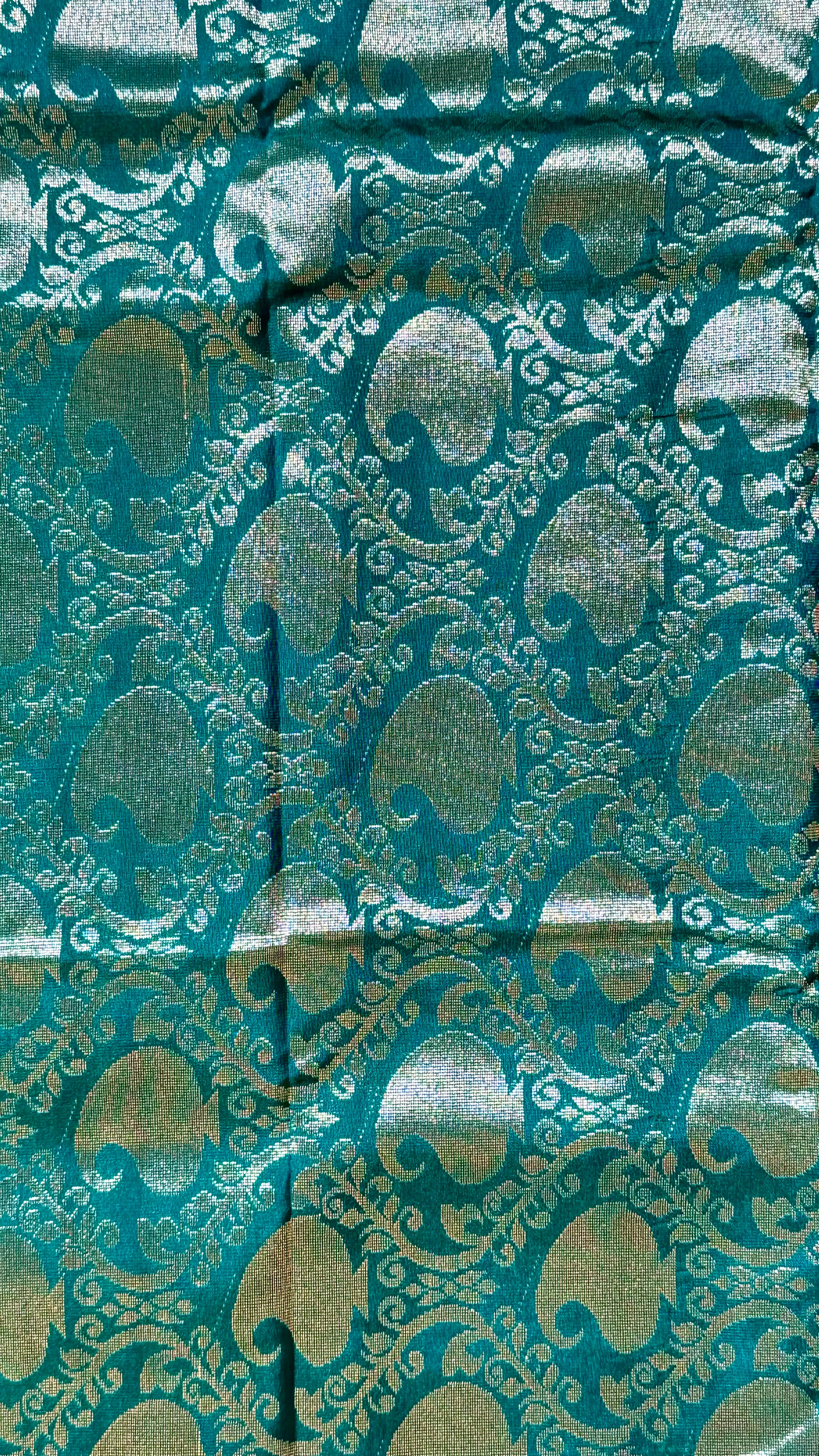 Silk Saree - Varisaipet Korvai Border & Flower Motifs