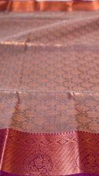 Soft Silk Saree - Rose Gold