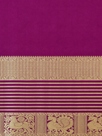 Annam & Ashva Varnam – Pure Silk Saree – Manthulir Green plum dual shade