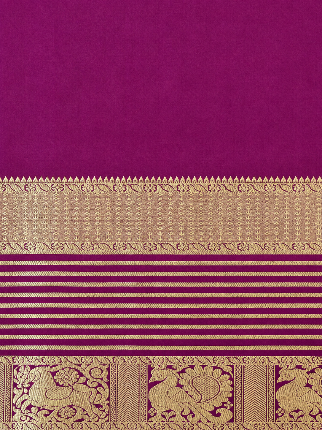 Annam & Ashva Varnam – Pure Silk Saree – Manthulir Green plum dual shade