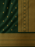 Kanchi Varisaipet Vasthram- Pure Silk Saree- Emerald Green