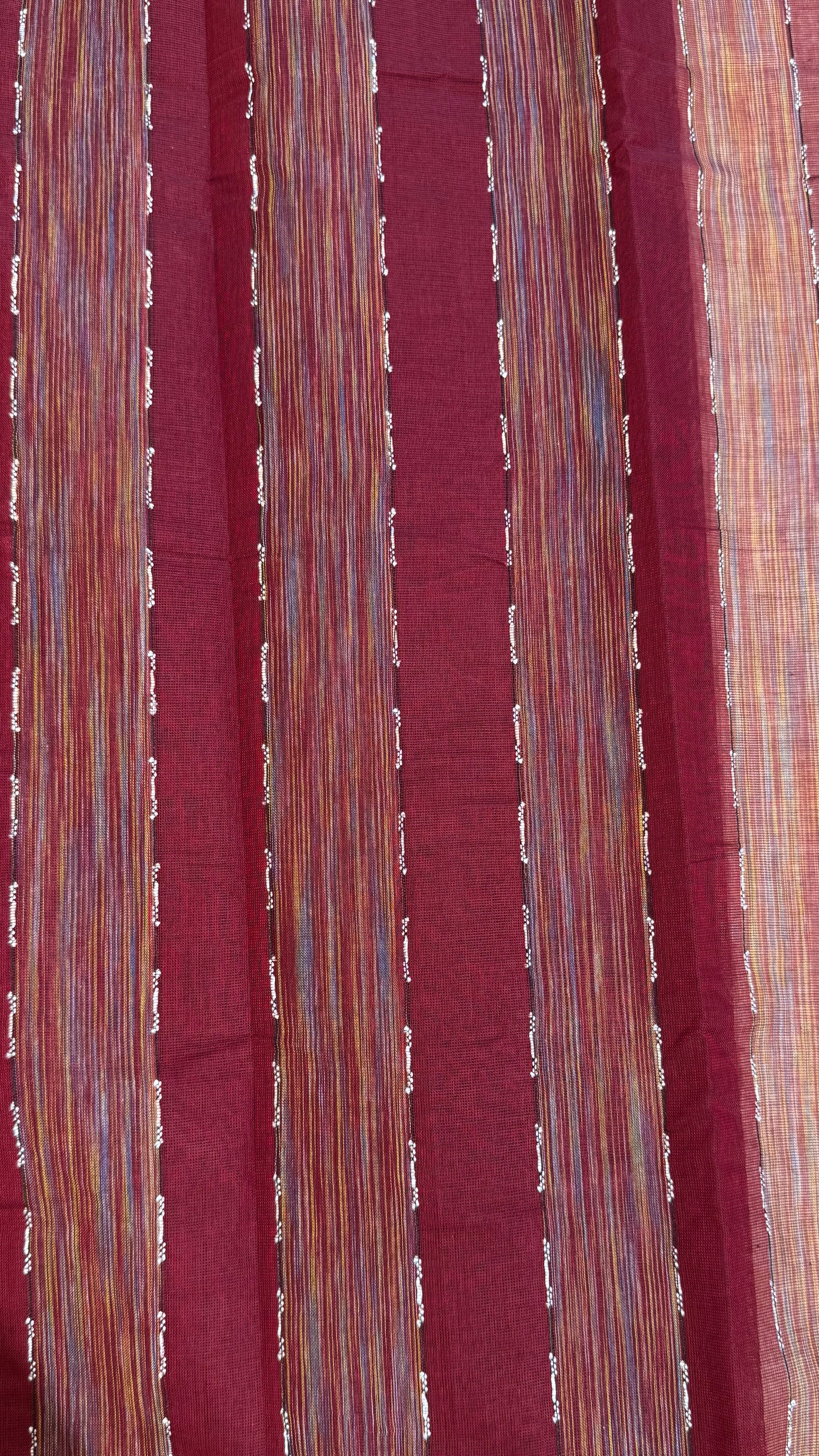 Ikkat Border Cotton Saree