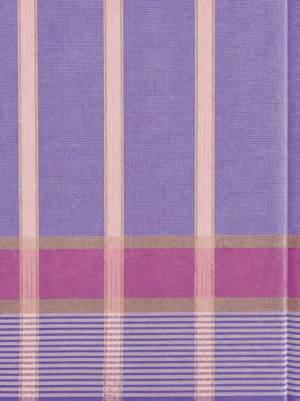 Cotton Candy Saree With Stripped Border