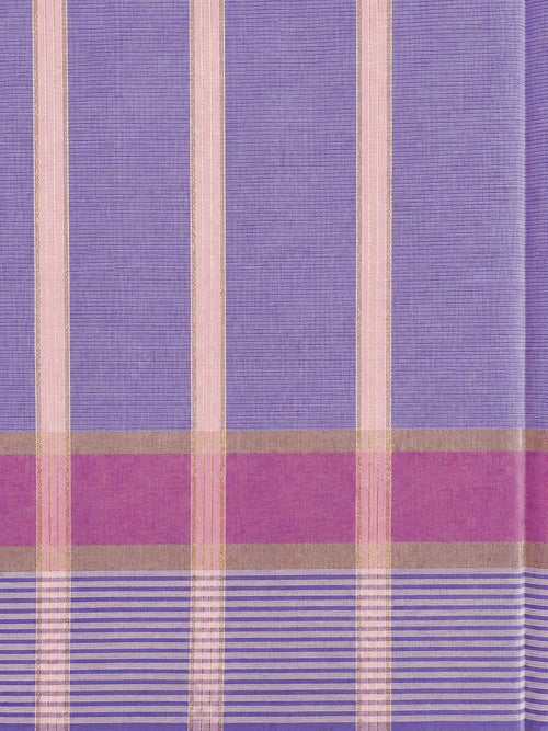 Cotton Candy Saree With Stripped Border