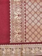 Kanchi Annam Aura – 2 Inch Border- Maroon