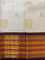 Pure Handloom Thirubhuvanam Silk Saree | வரிசைபேட் Border | அன்னம் Motifs | Grand Pallu