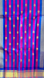 Pure Handloom Thirubhuvanam Silk Saree | Korvai | One Side தாழம்பூ Border