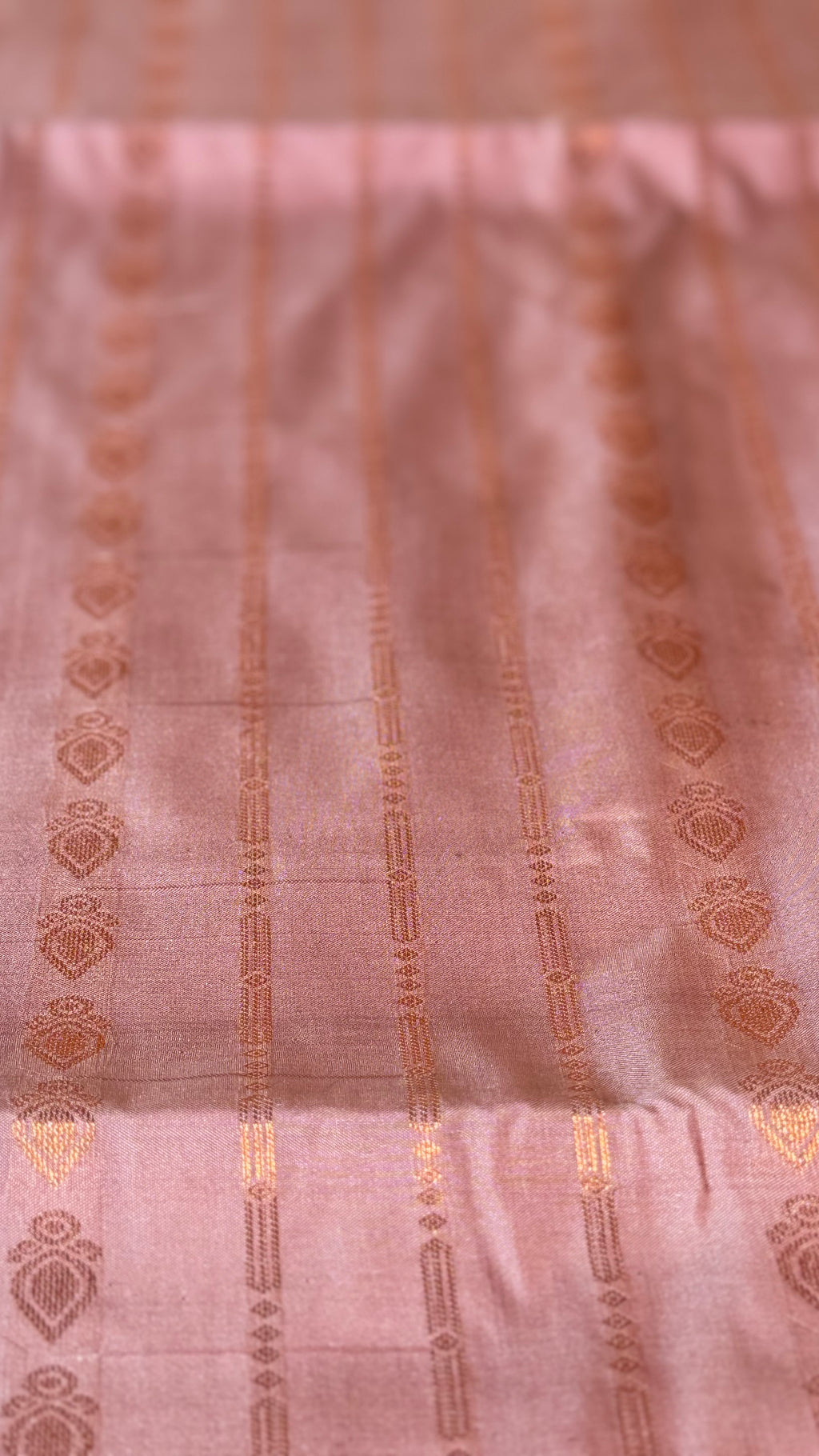 Soft Silk Saree - Rose Gold