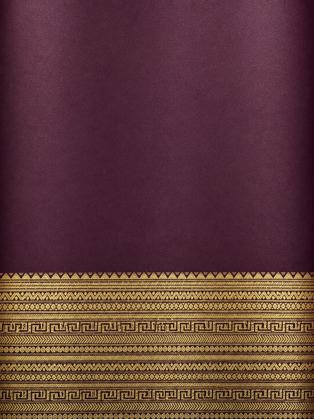 Kanchi Varisaipet Vasthram- Pure Silk Saree- Deep Plum Brown
