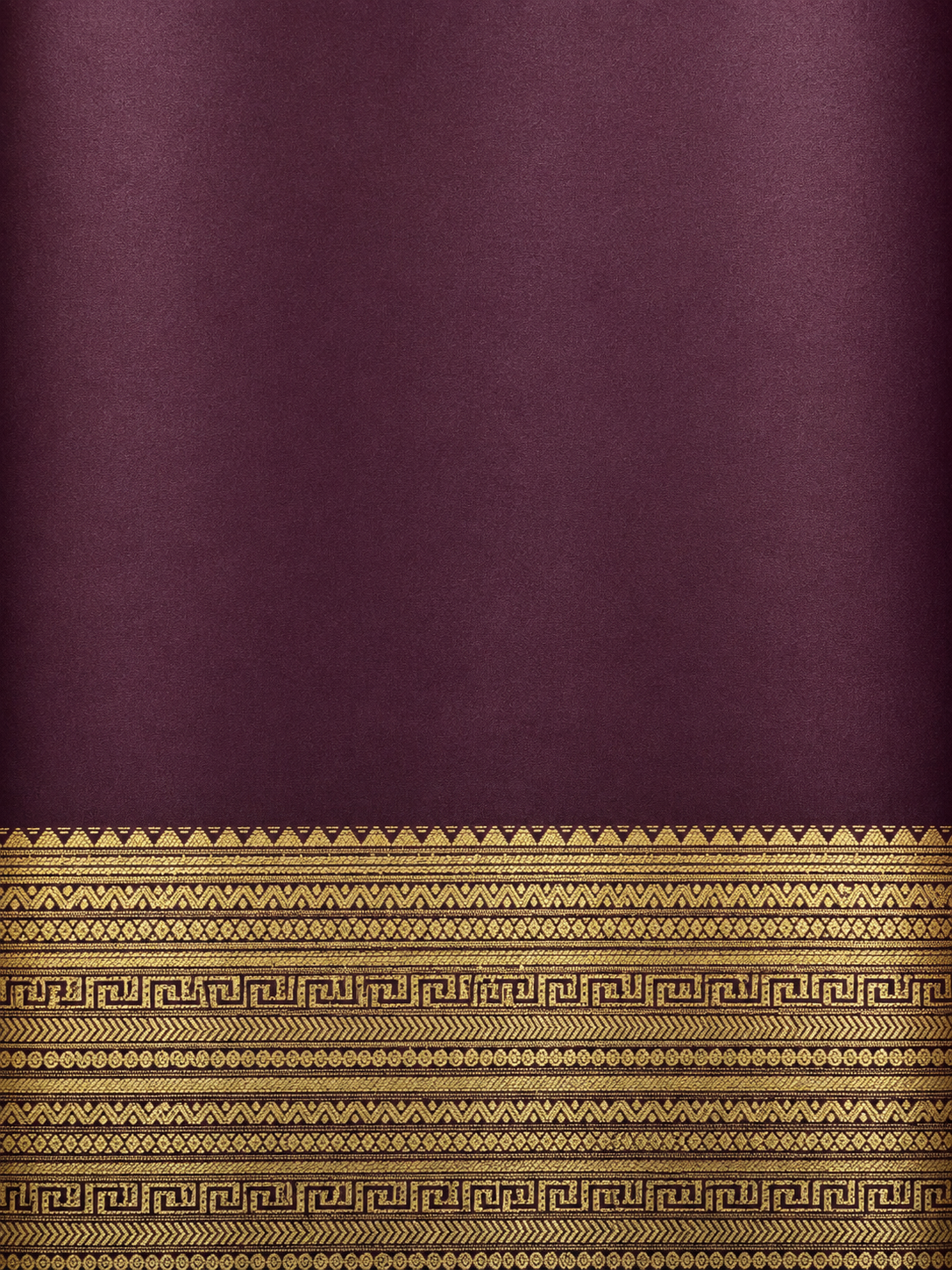 Kanchi Varisaipet Vasthram- Pure Silk Saree- Deep Plum Brown