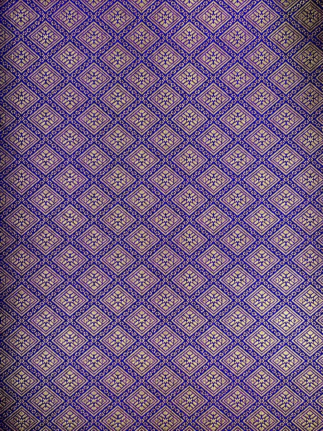 Kanchi Varisaipet Long Border Majesty- Royal Purple