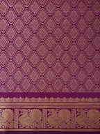Kanchi Annam Aura – 2 Inch Border- Deep Wine