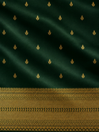 Kanchi Varisaipet Vasthram- Pure Silk Saree- Emerald Green