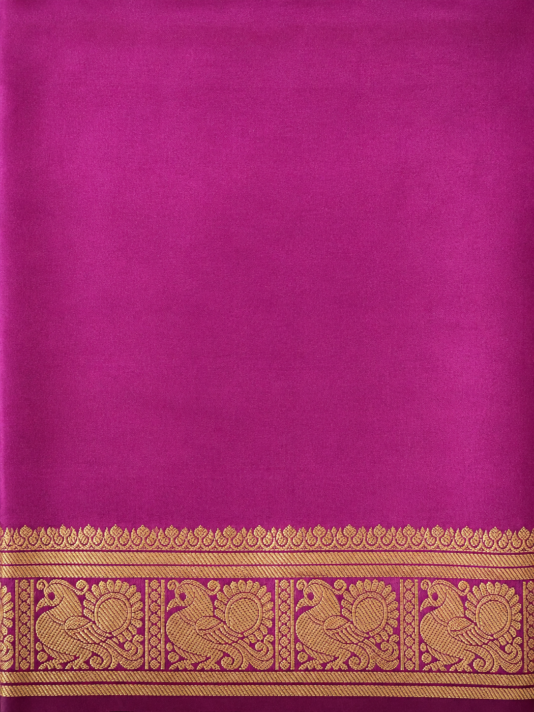 Kanchi Annam Aura – 2 Inch Border- Deep Wine