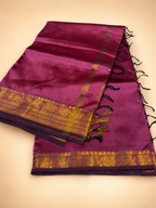 Mangalagiri Silk Saree - Magenta