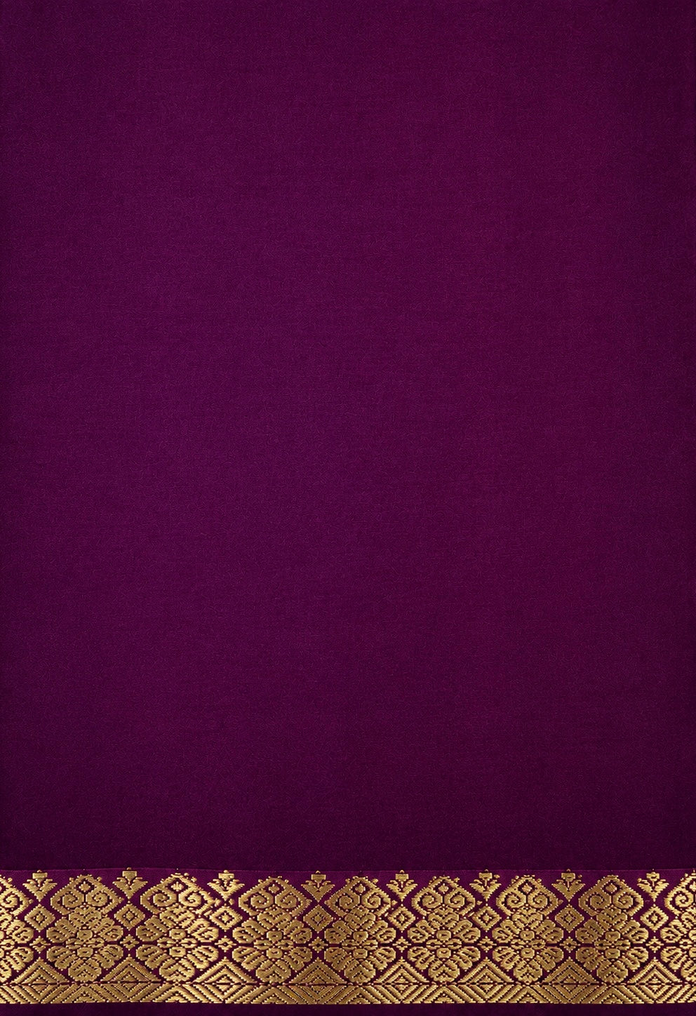 Kanchi Silk-Touch One Inch Border Saree - Magenta