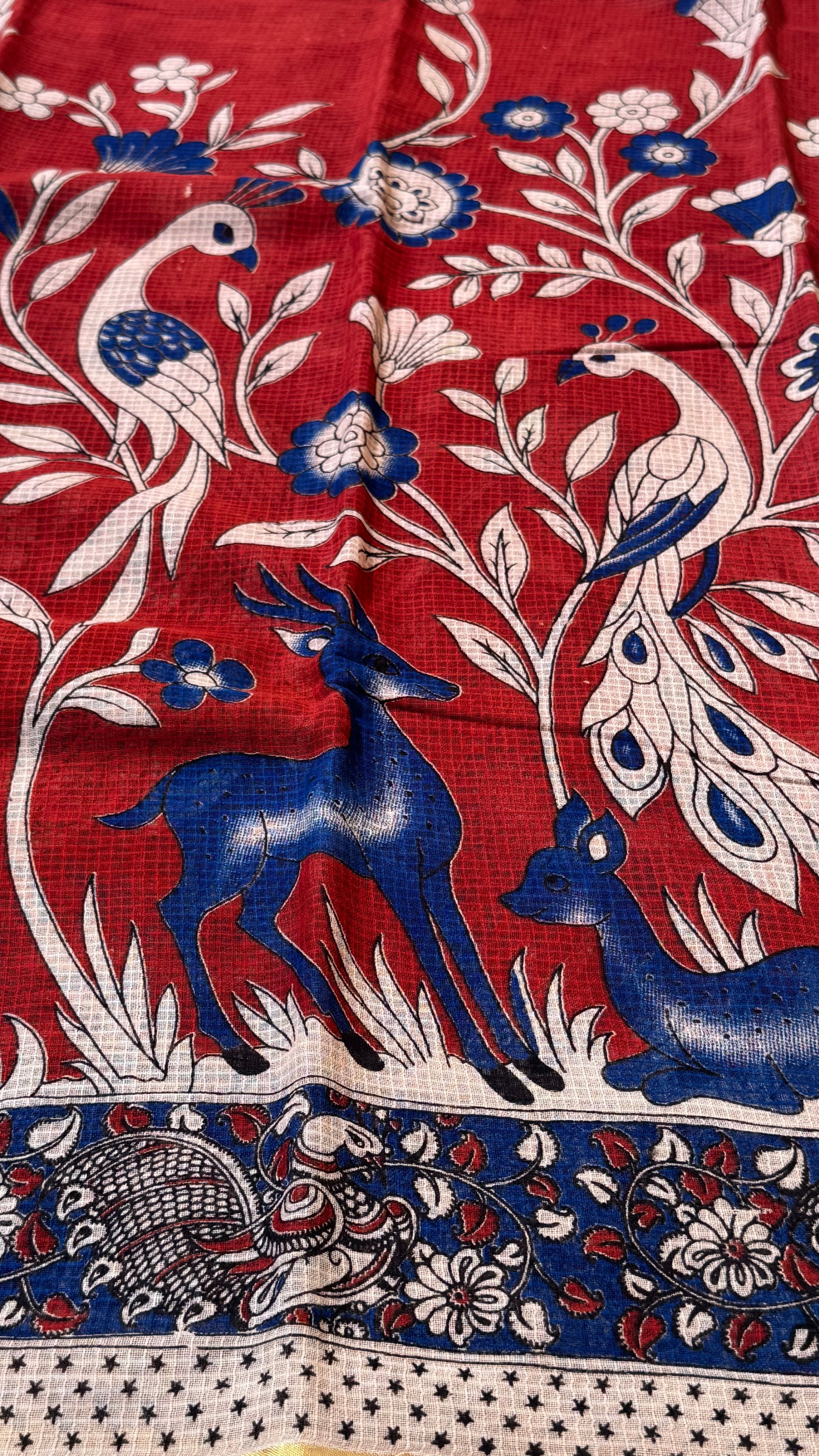 Premium Kota Kalamkari Saree