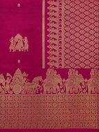 Kalyana Urvalam – Pure Silk Saree – Pallaku Motifs – Deep Pink