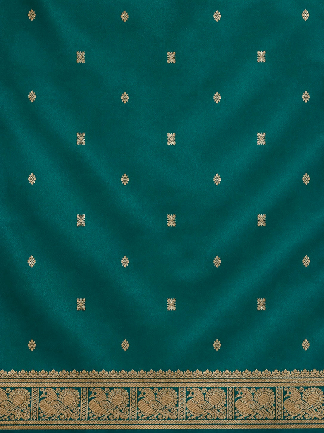 Kanchi Annam Aura – 2 Inch Border- Green