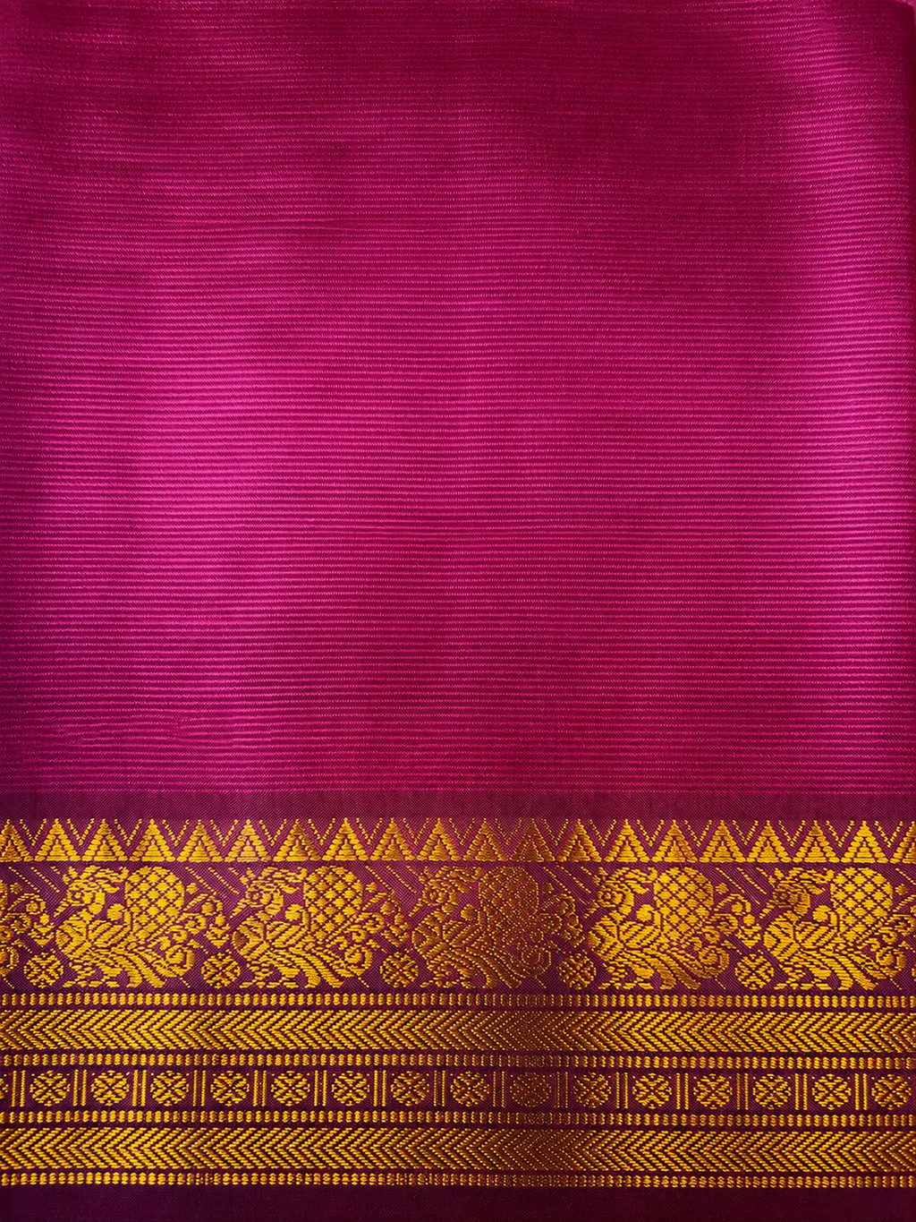 Mangalagiri Silk Saree - Magenta