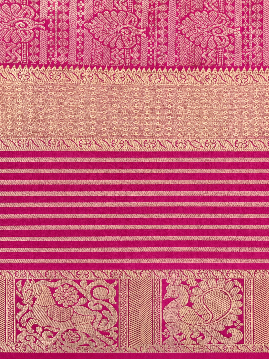 Annam & Ashva Varnam – Pure Silk Saree – Rani Pink