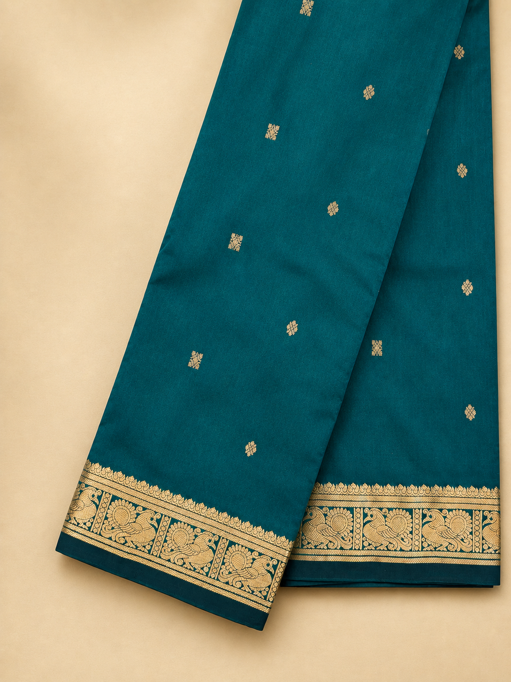Kanchi Annam Aura – 2 Inch Border- Green