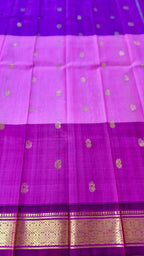 முப்பாகம் | Pure Handloom Thirubhuvanam Silk Saree | Single Side Border