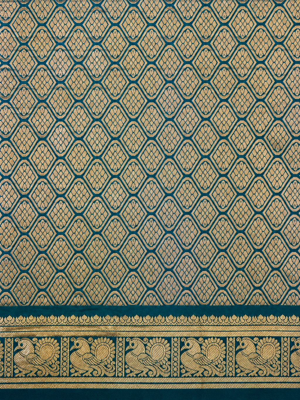 Kanchi Annam Aura – 2 Inch Border- Green