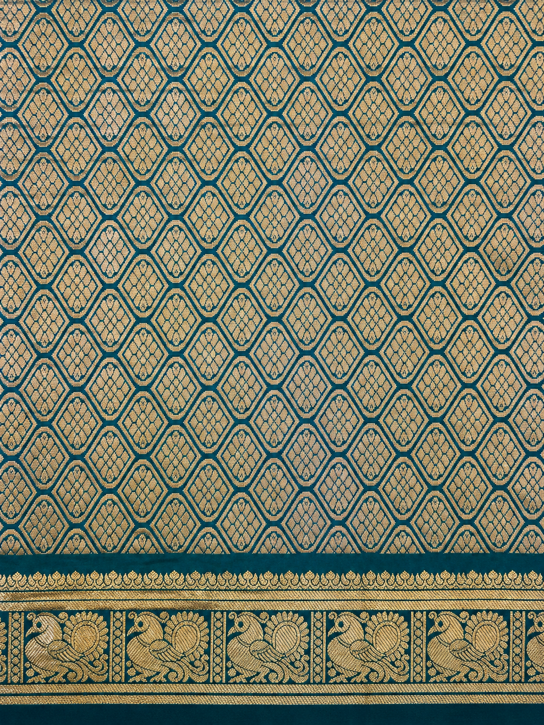 Kanchi Annam Aura – 2 Inch Border- Green