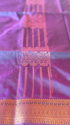 Soft Silk Saree - Plum