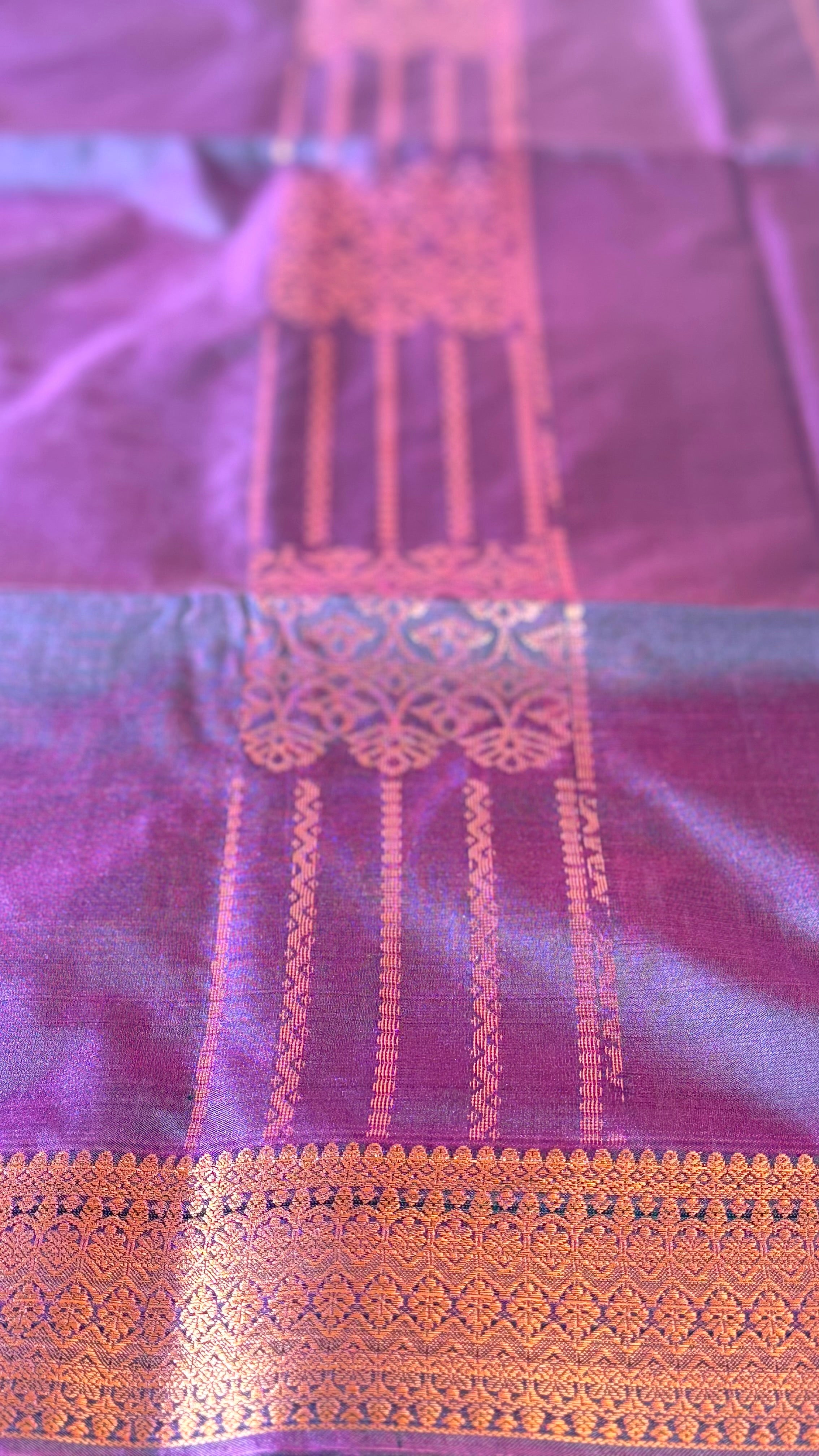 Soft Silk Saree - Plum
