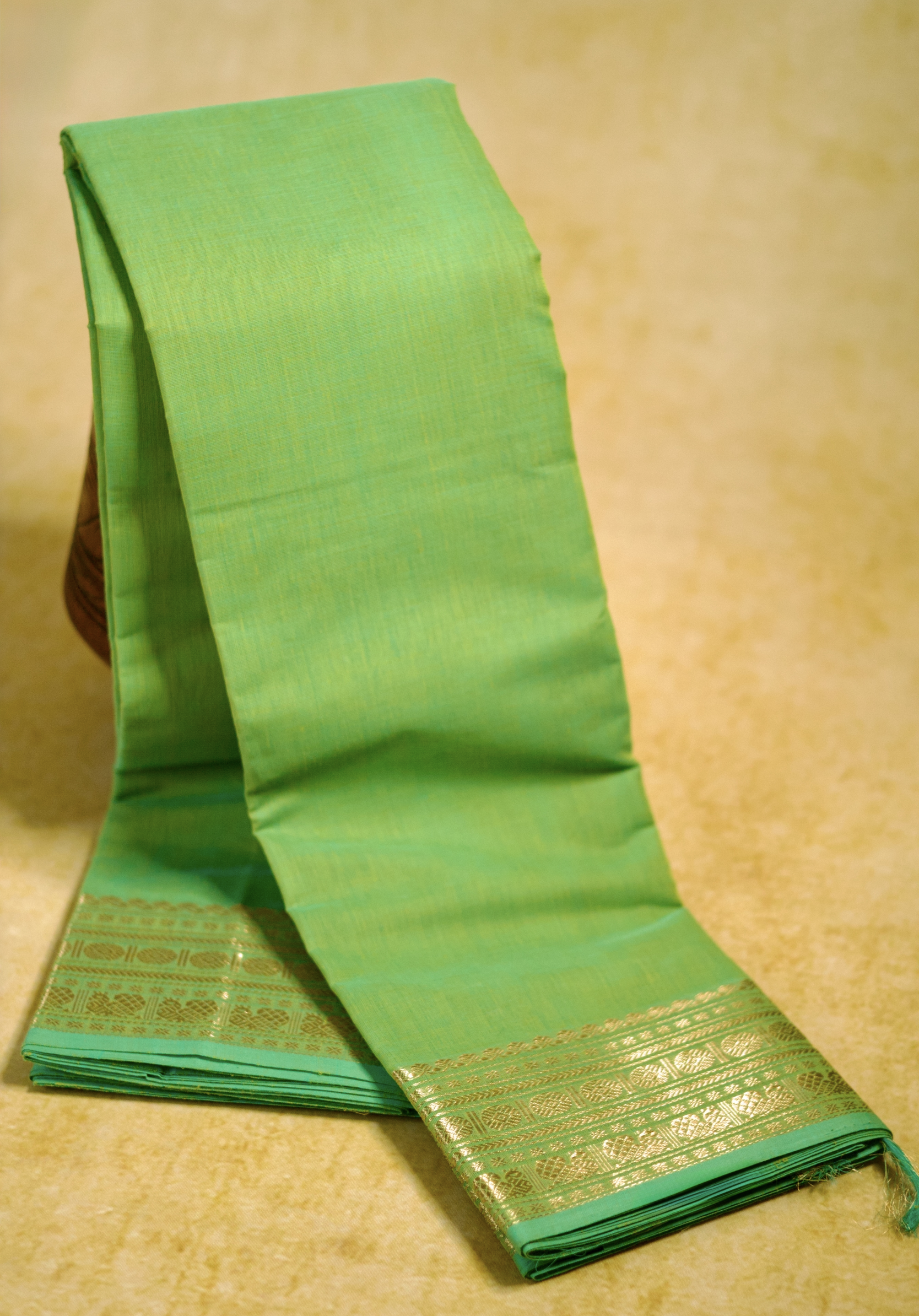 Pure Chettinad Handloom Cotton Saree – Green