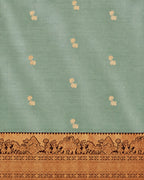 Kalyana Urvalam – Pure Silk Saree – Pallaku Motifs- Mint Green