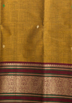 Chettinad Handloom Pure Cotton Saree with Thread Work Border