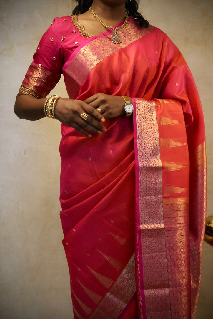 செம்பவளம்- Pure HANDLOOM SILK SAREE