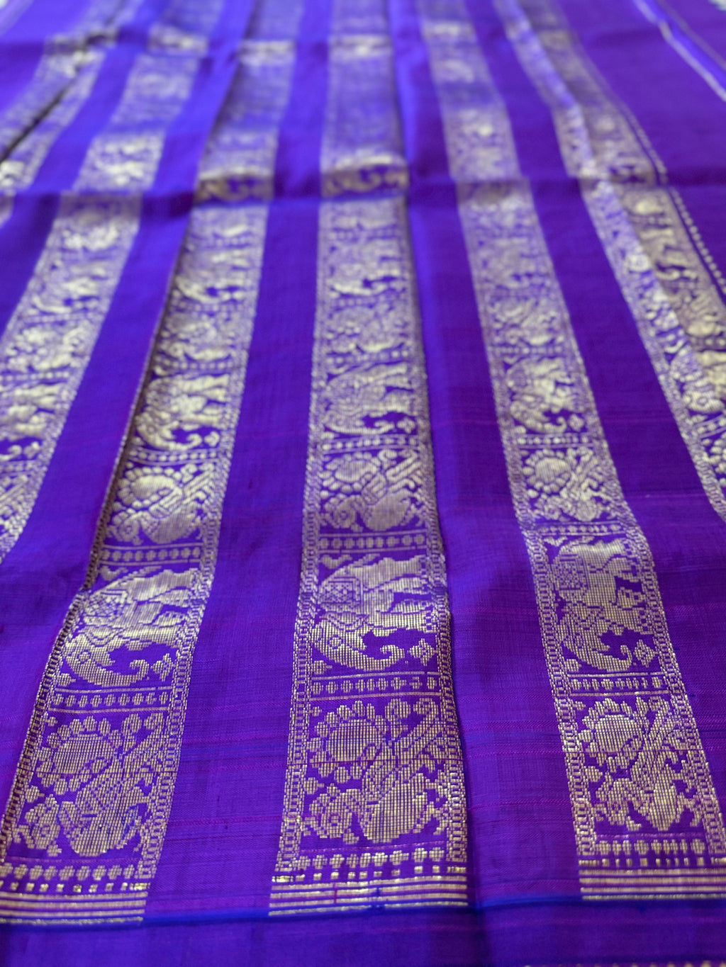 Pure Handloom Thirubhuvanam Silk Saree | Rettaipet Elephant Border | Grand வரிசைபேட் Pallu