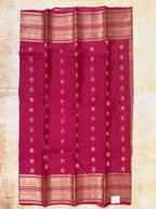 Luxury Silk Blend Kanchipuram Pattu | Bridal Red | Grand Pallu