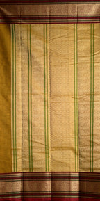 Chettinad Handloom Pure Cotton Saree with Thread Work Border