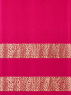 Luxury Silk Blend Kanchipuram Pattu | Rettaipet Tomato Red Border | Floral Motifs