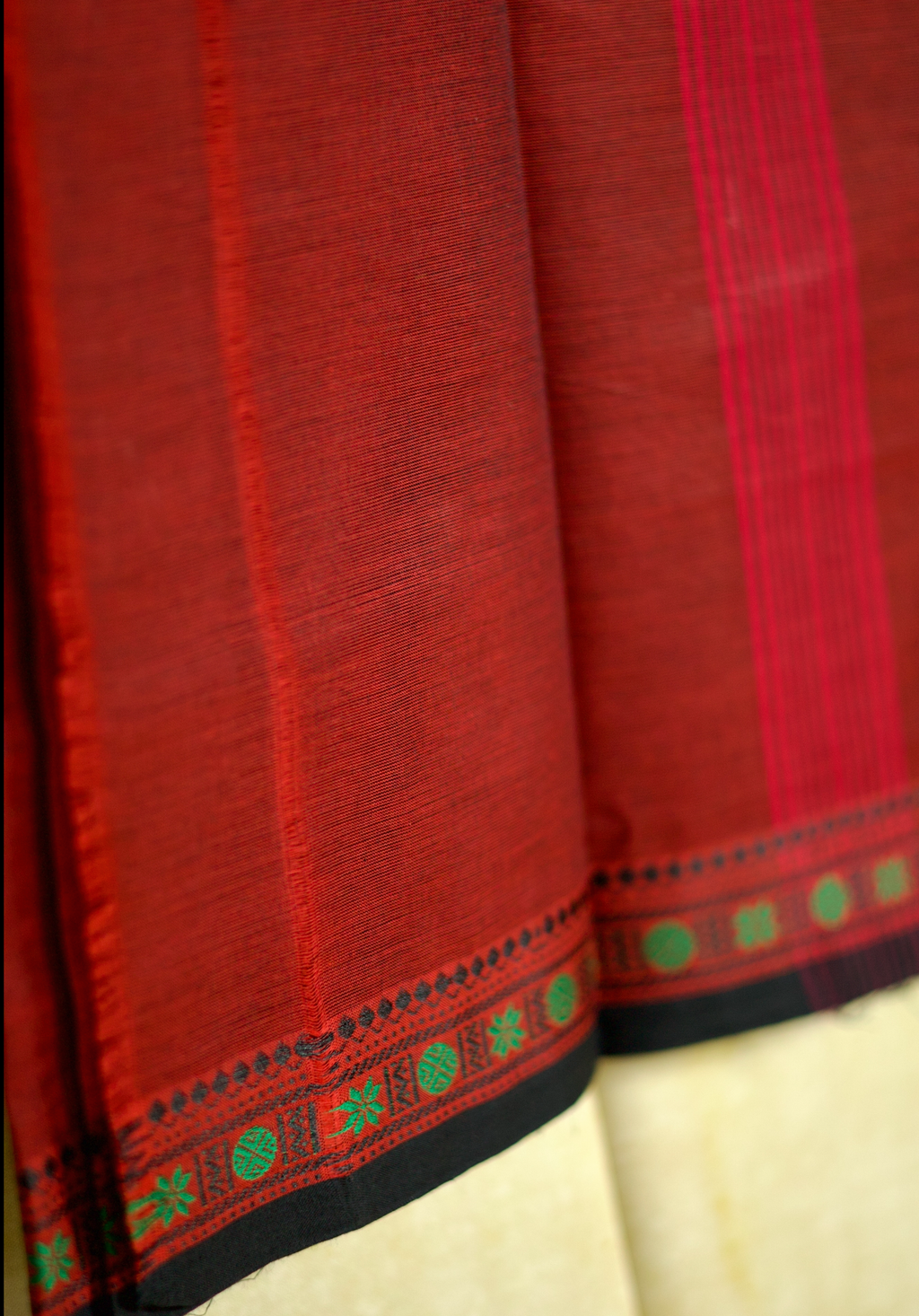 Pure Cotton Saree with One Inch Thread Border