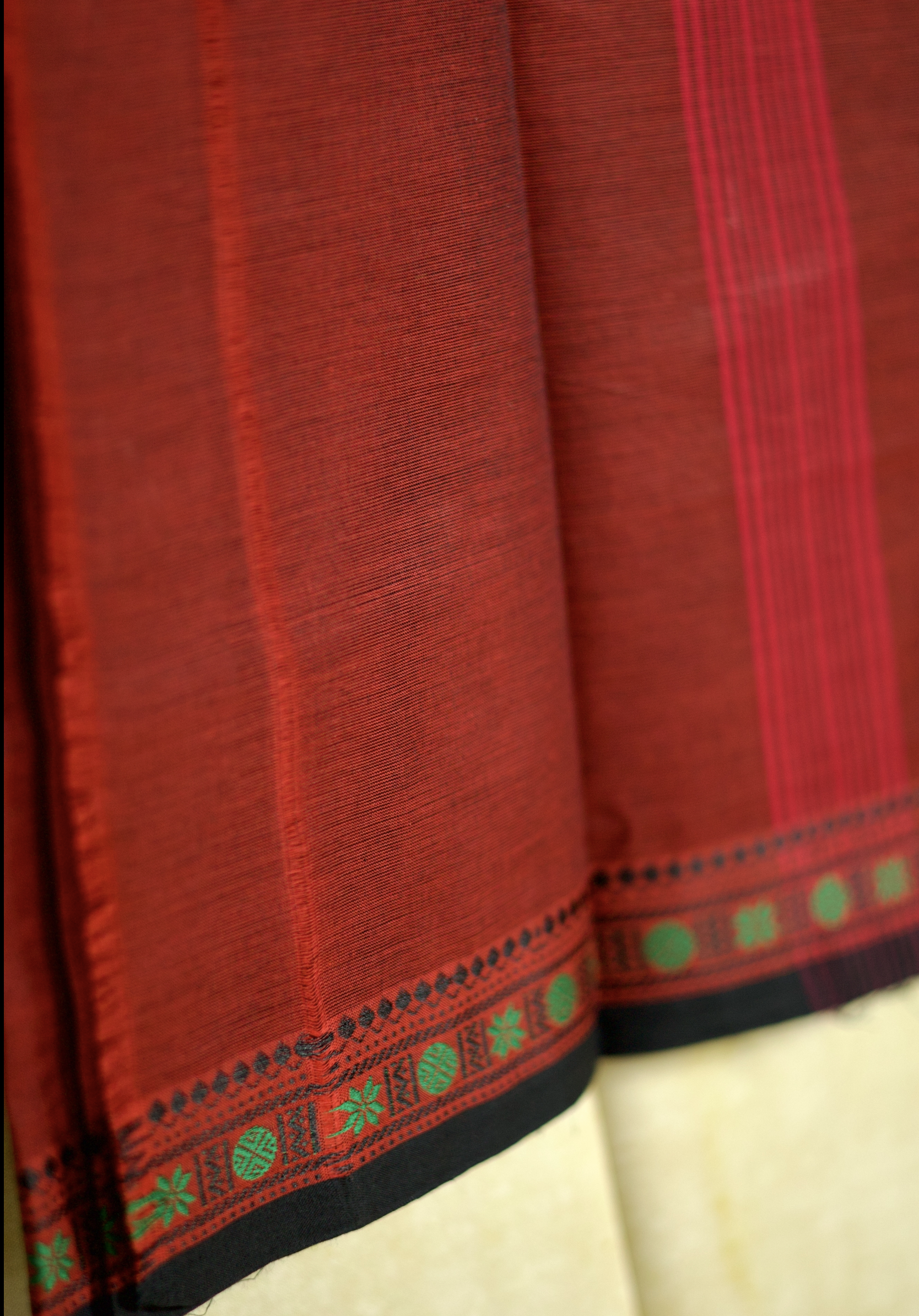 Pure Cotton Saree with One Inch Thread Border