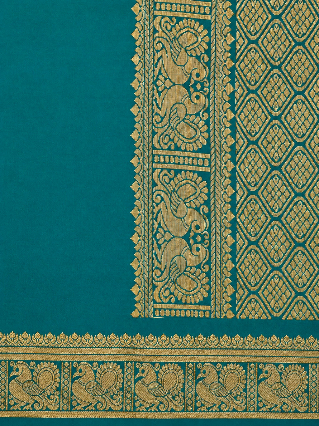 Kanchi Annam Aura – 2 Inch Border- Green