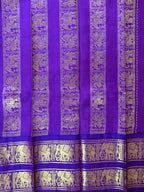 Pure Handloom Thirubhuvanam Silk Saree | Rettaipet Elephant Border | Grand வரிசைபேட் Pallu
