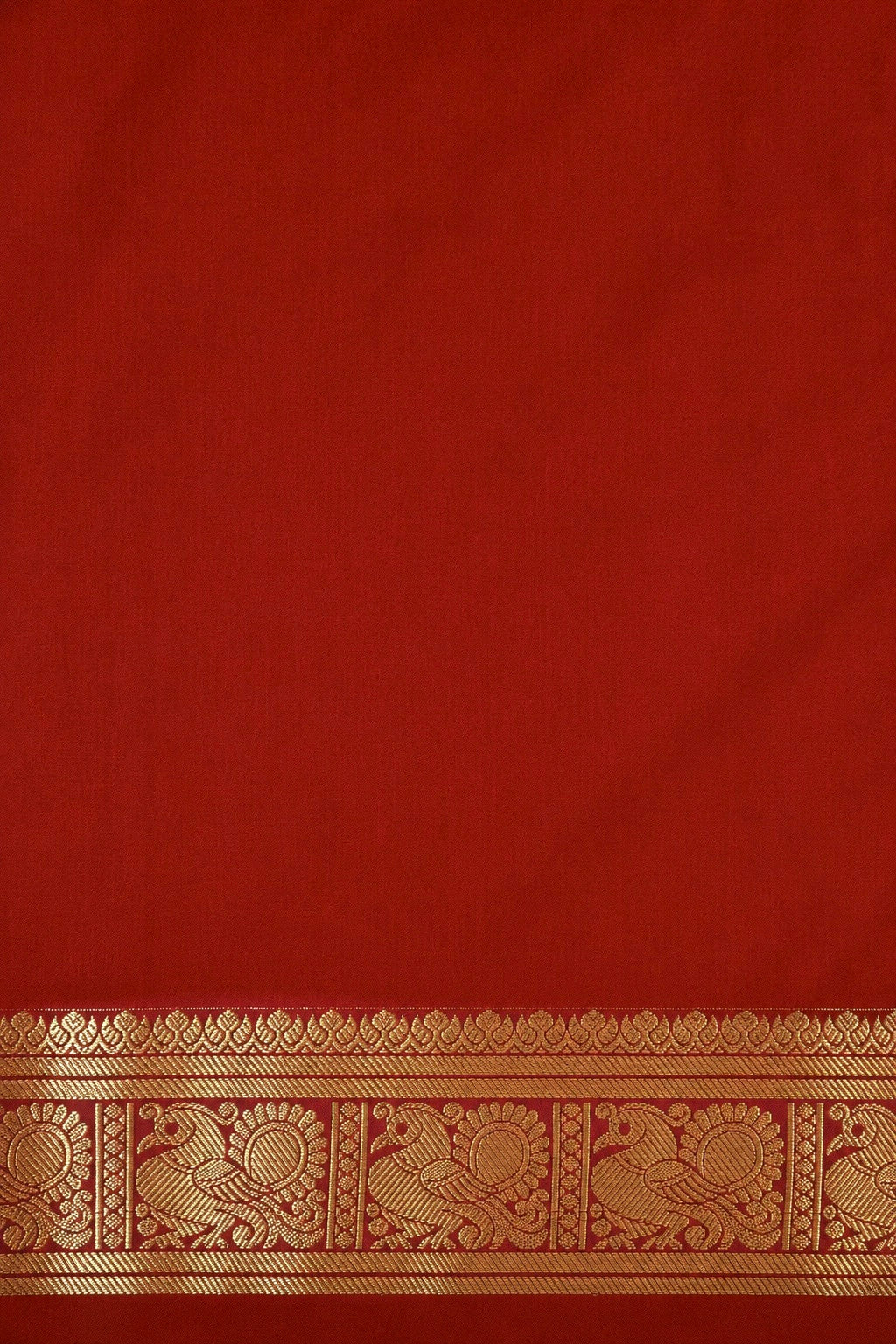 Kanchi Annam Aura – 2 Inch Border- Kumkum Red