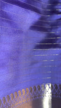 Checked Silk Saree - Lilac