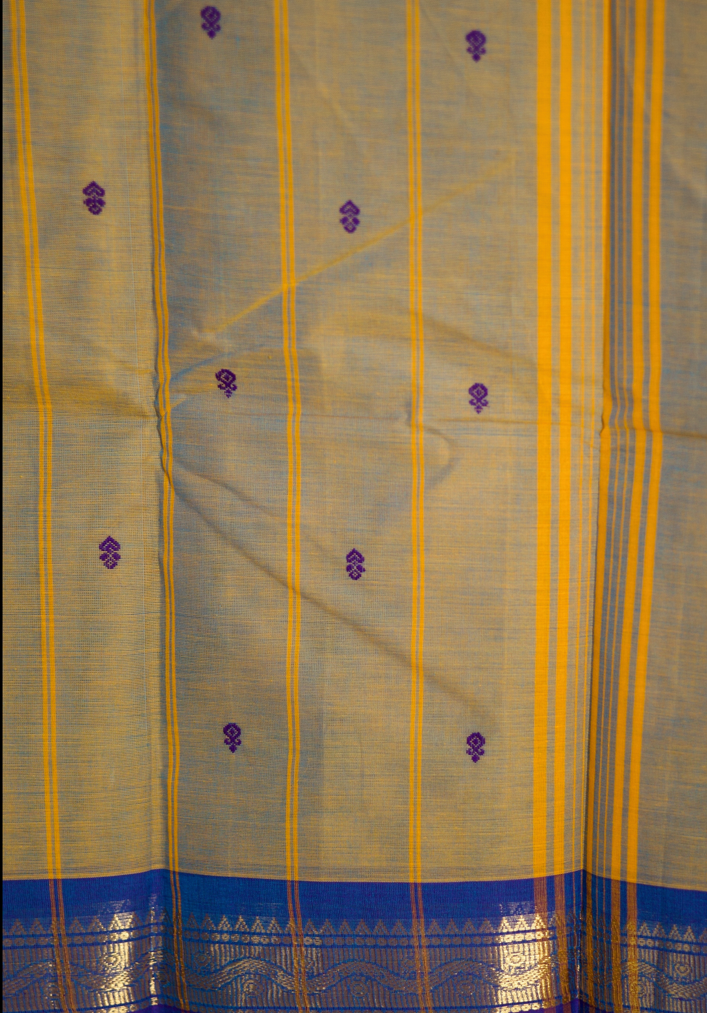Dual Shade Pure Chettinad Cotton Saree