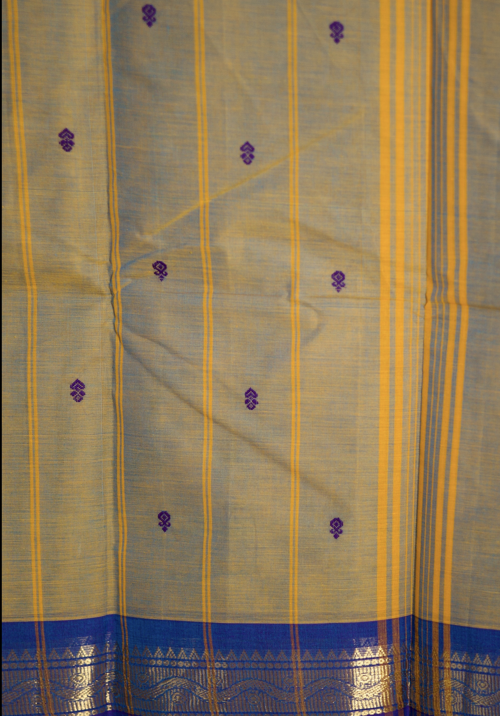 Dual Shade Pure Chettinad Cotton Saree