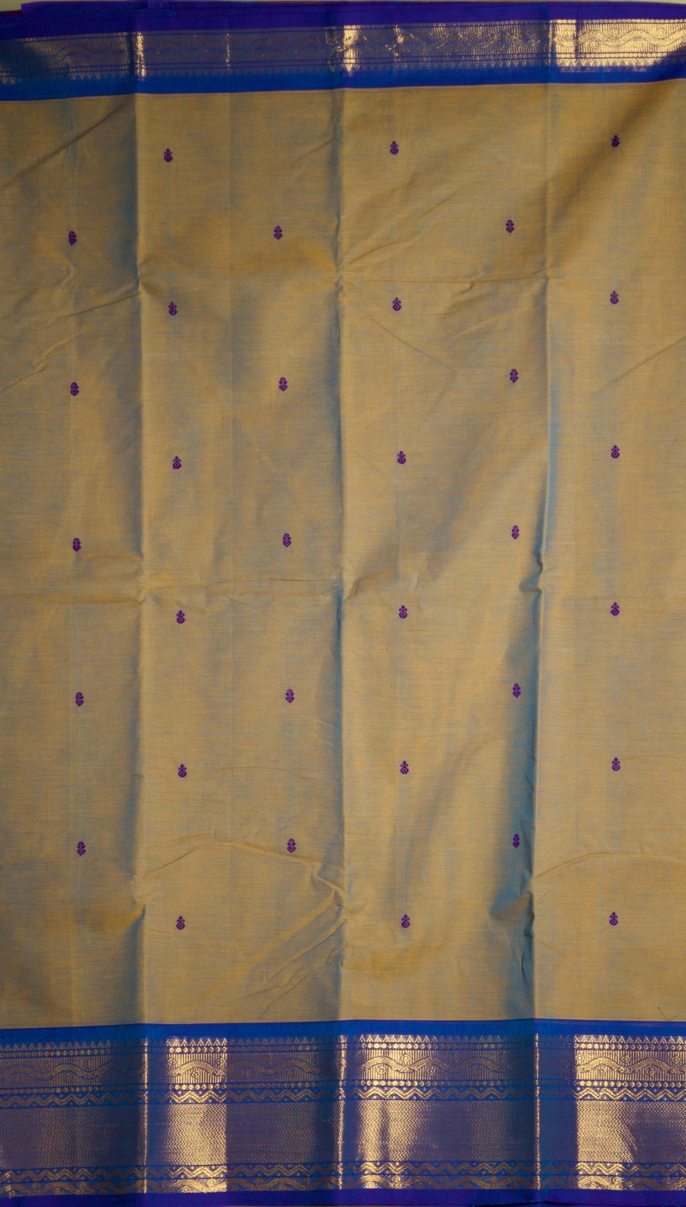 Dual Shade Pure Chettinad Cotton Saree