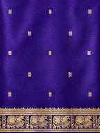 Kanchi Annam Aura – 2 Inch Border- Deep Navy