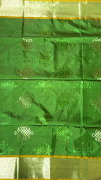 Soft Silk Saree with Vintage Kolam Motifs